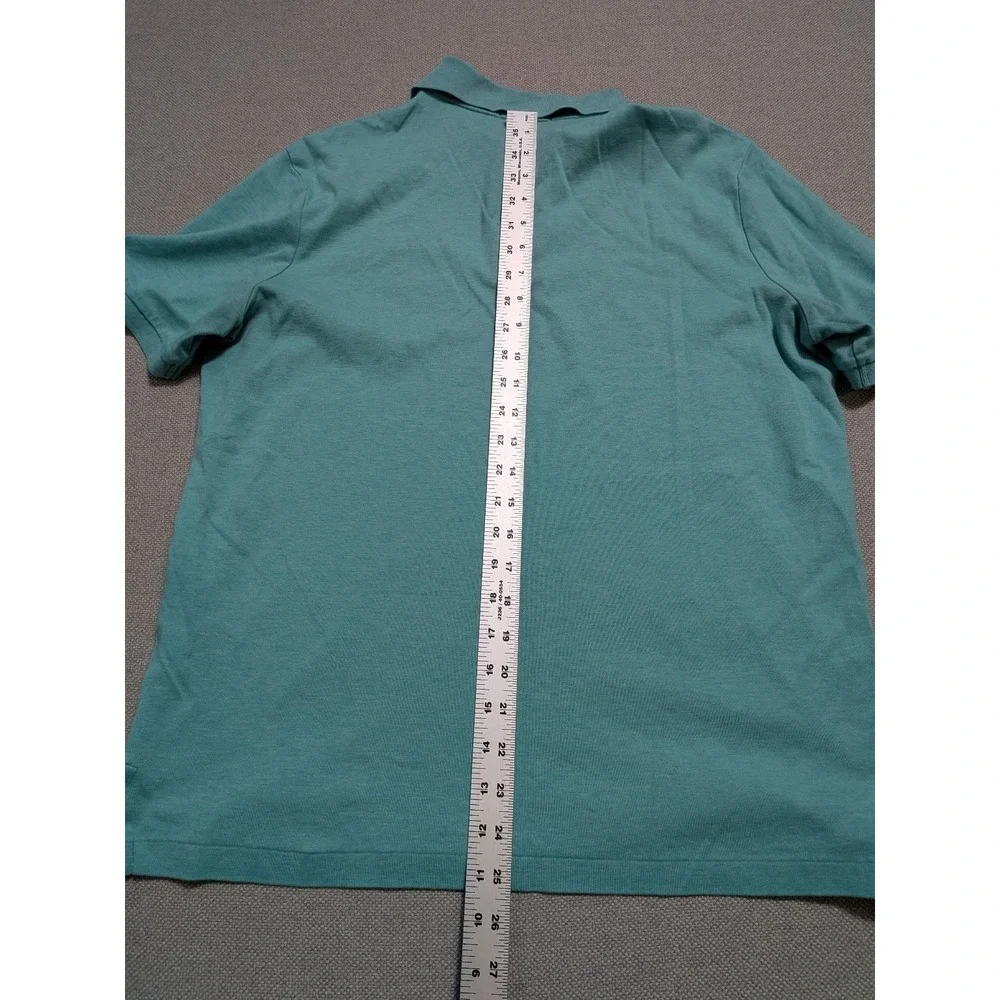 Polo Ralph Lauren Men's M Aqua Heather Polo Shirt Classic Fit Cotton Pony